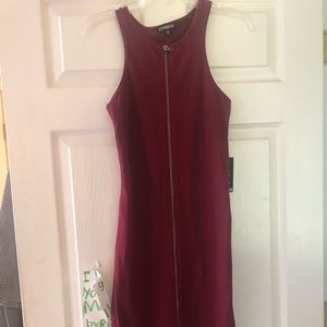 Express .. Full front zip dress.